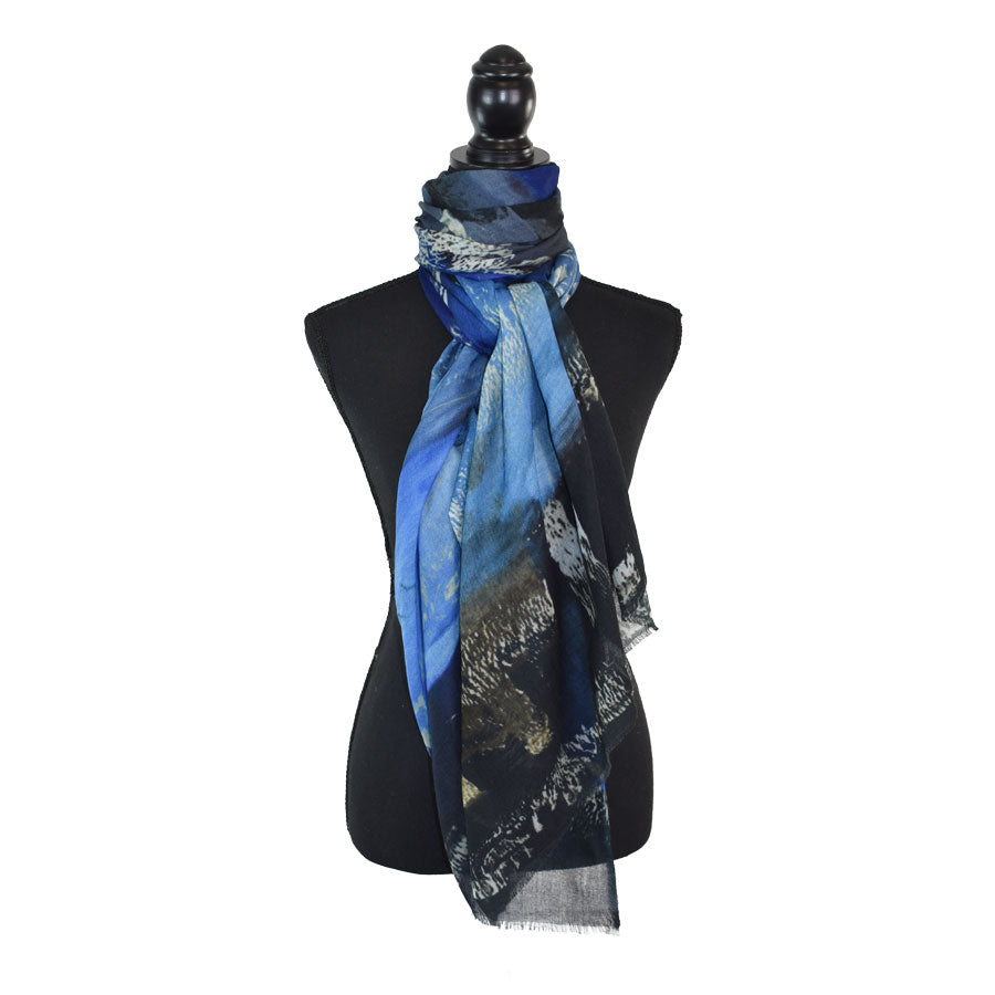 Brynlee Wool Scarf -Blue