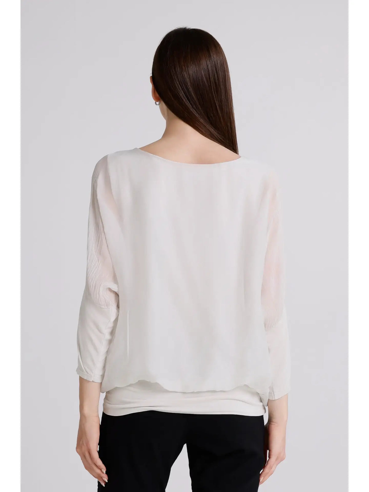 Rosa Silk Banded Blouse