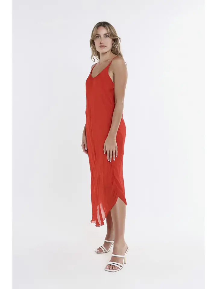 Rachel Silk Midi Dress