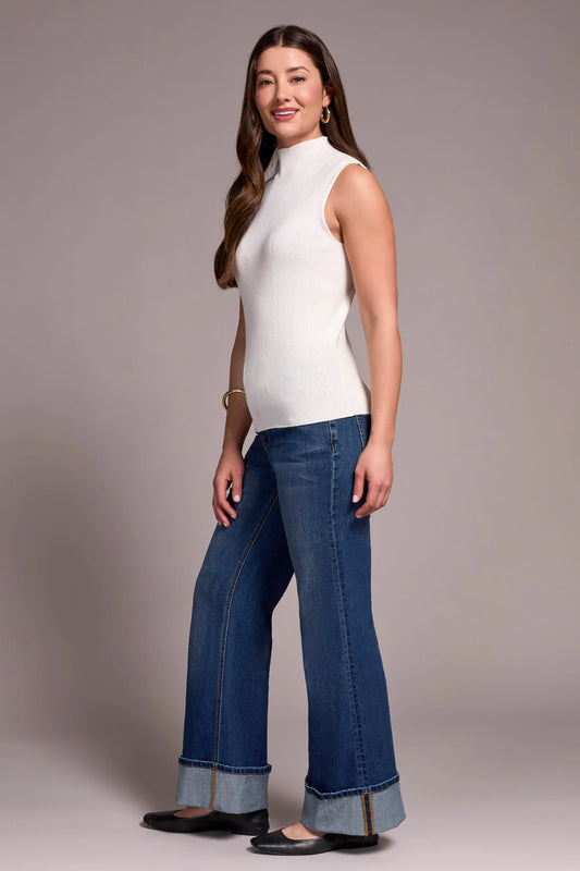 Sleeveless Mock Neck Top