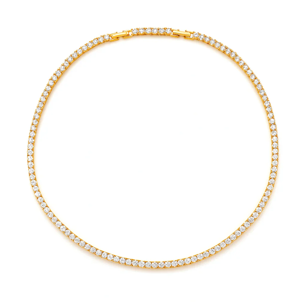 Karla 20" Tennis Necklace - Gold