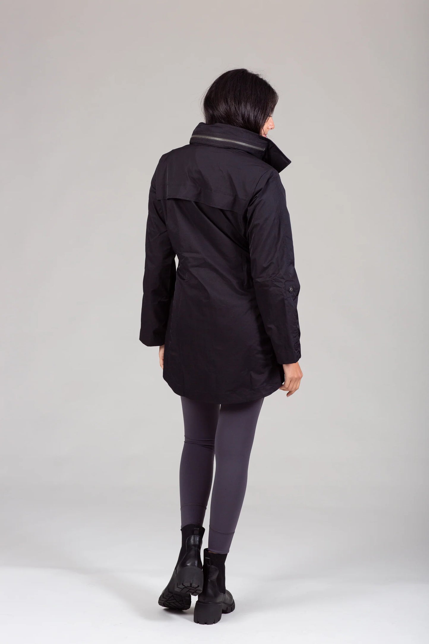 Crinkle Rain Jacket - Black