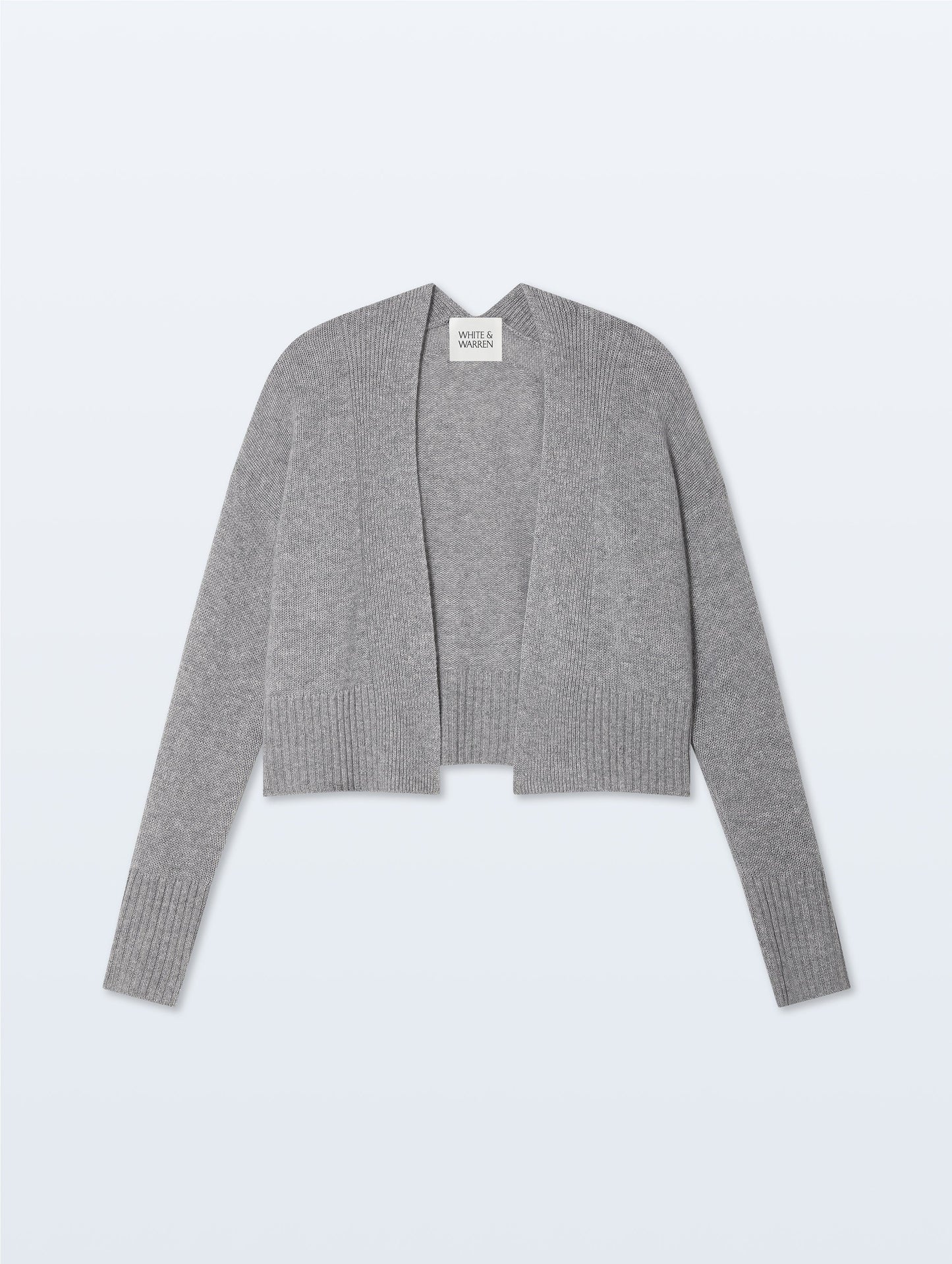 Cashmere Open-Front Cardigan