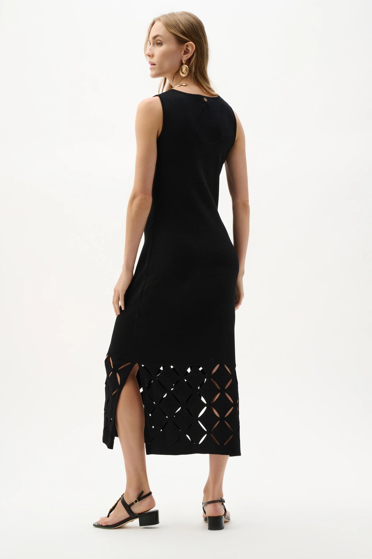 Viscose Sweater Knit Sleeveless Dress