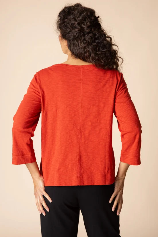 Peruvian Cotton Boatneck Tee \