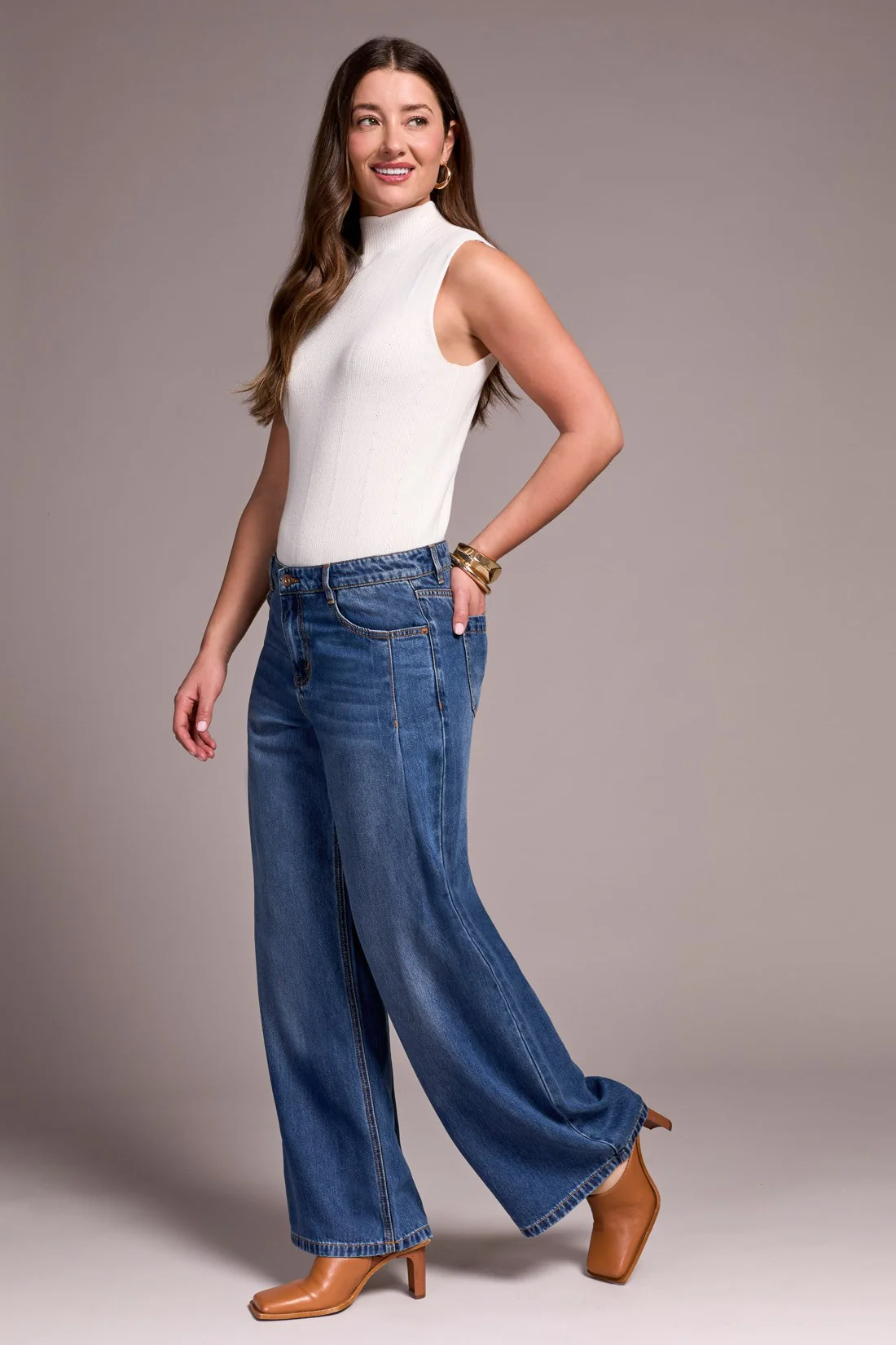 Audrey Pleated Jeans
