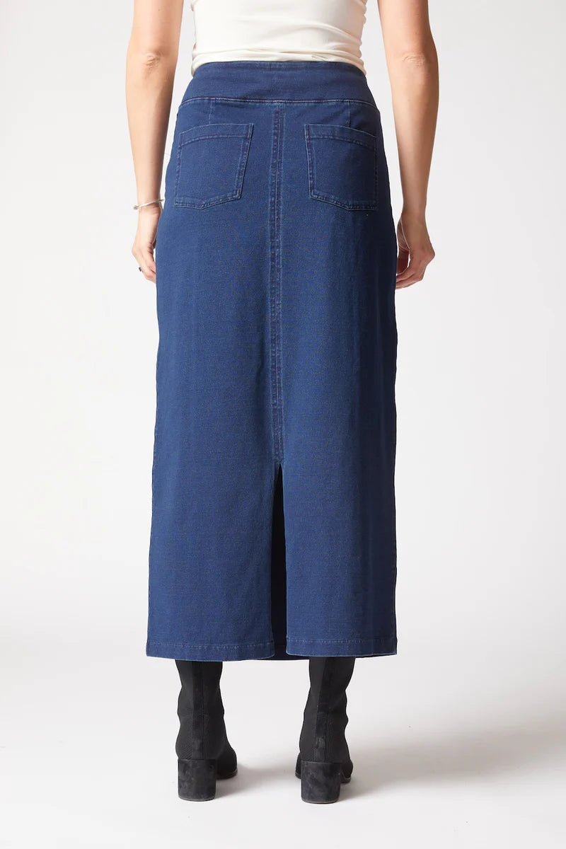 Stonewash Straight Skirt