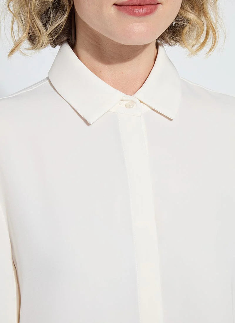 Ivette Pleated Sleeve Blouse
