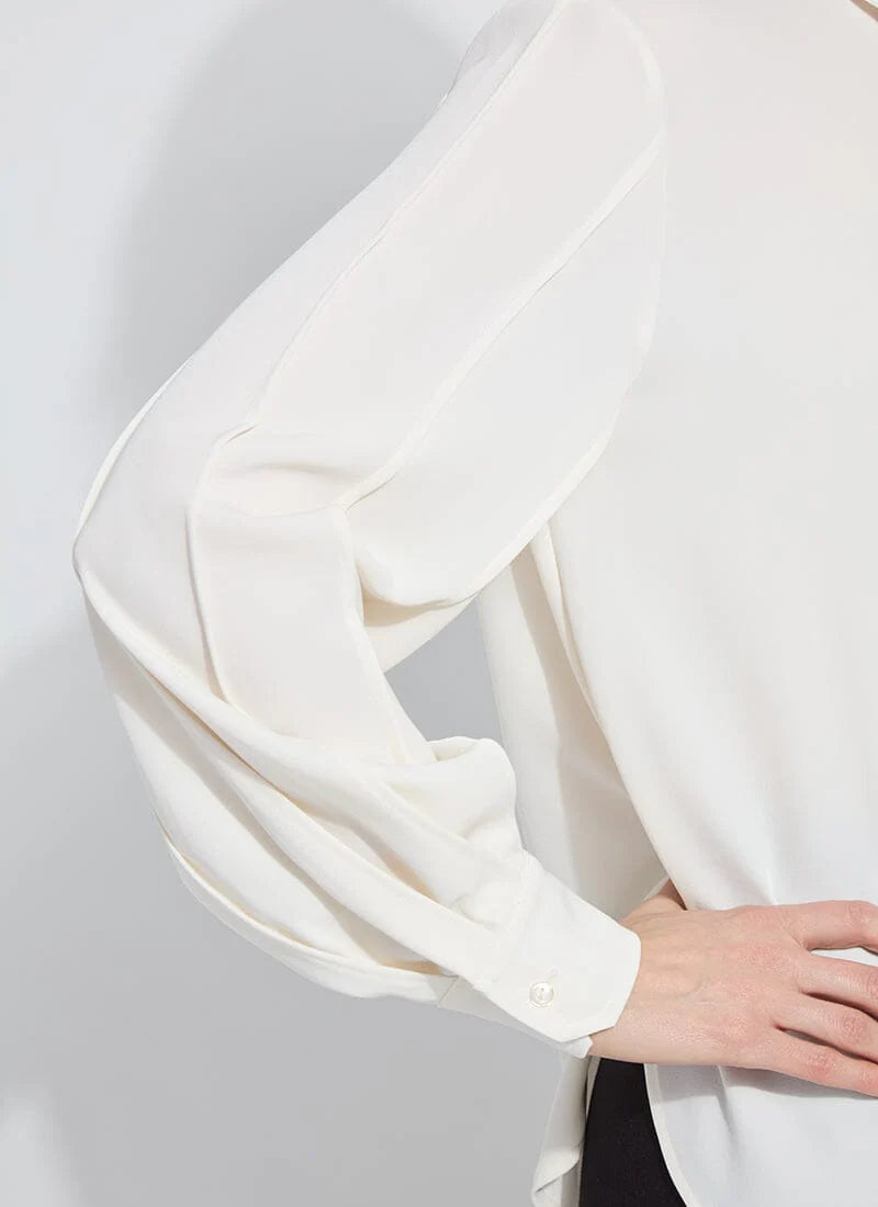 Ivette Pleated Sleeve Blouse