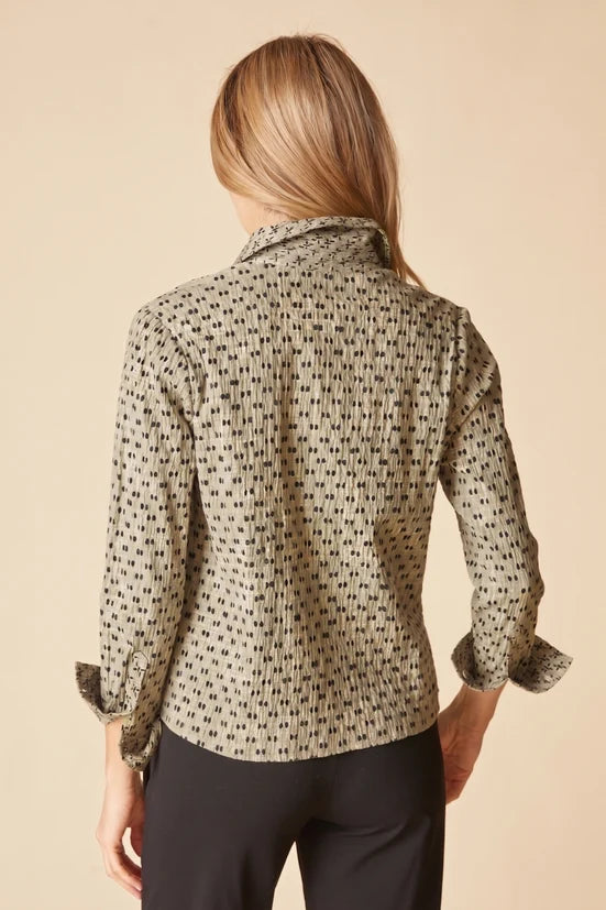Mix and Match Geo Button Down Blouse