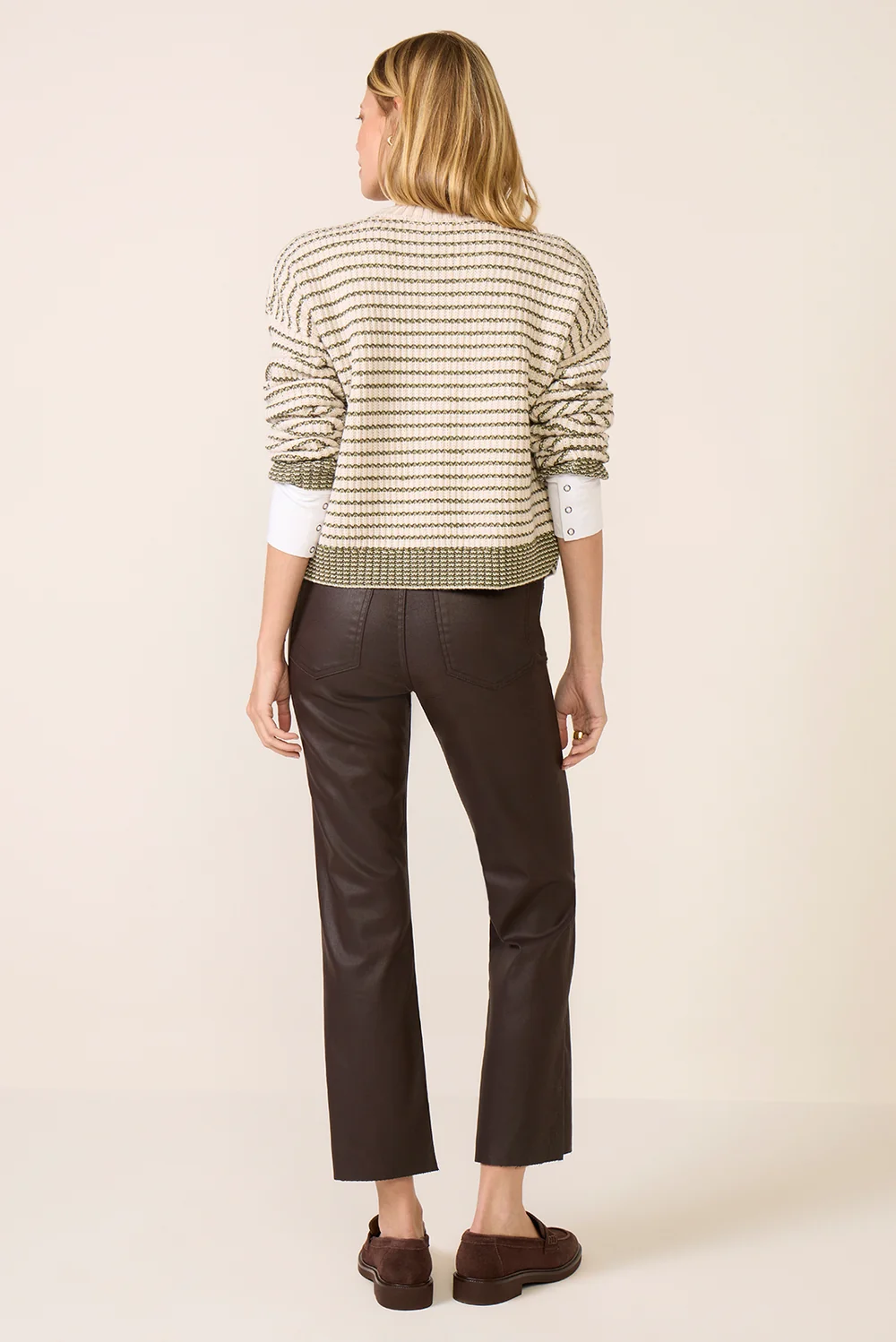 Kelsey Coated High Rise Ankle Flare Jeans