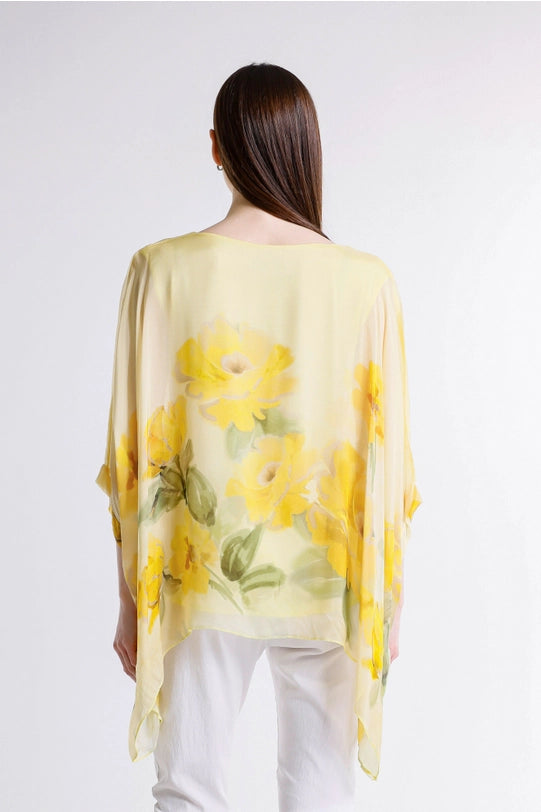 Sofia Gardenia Silk Caftan