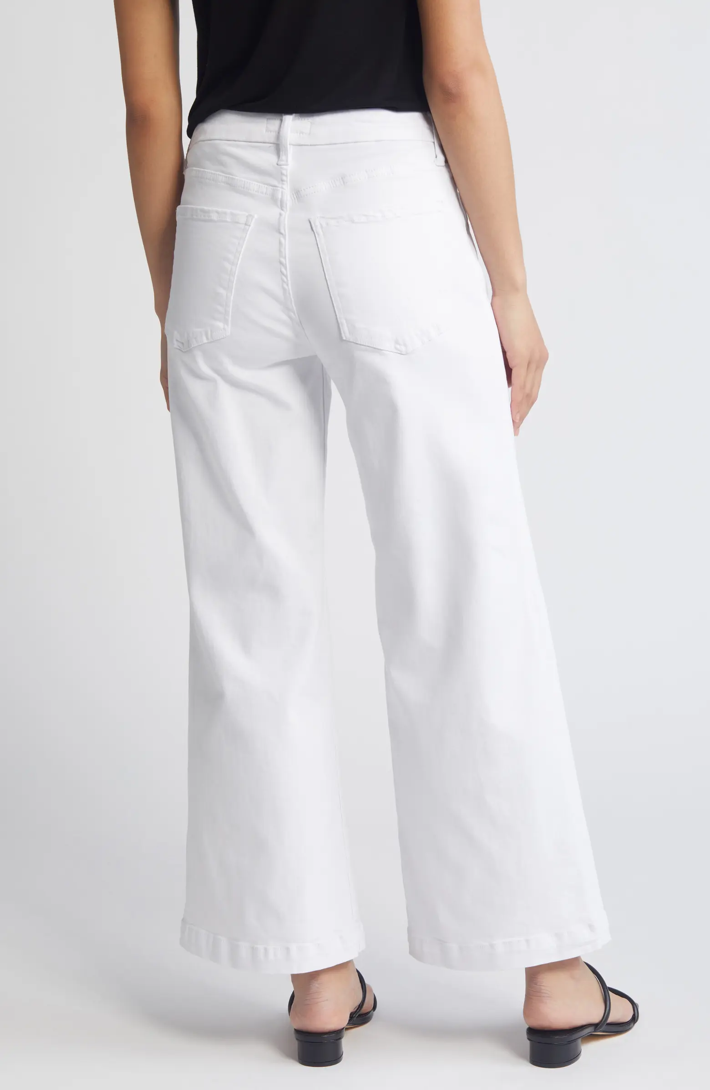 Meg High Rise Patch Pocket Wide Leg Jean