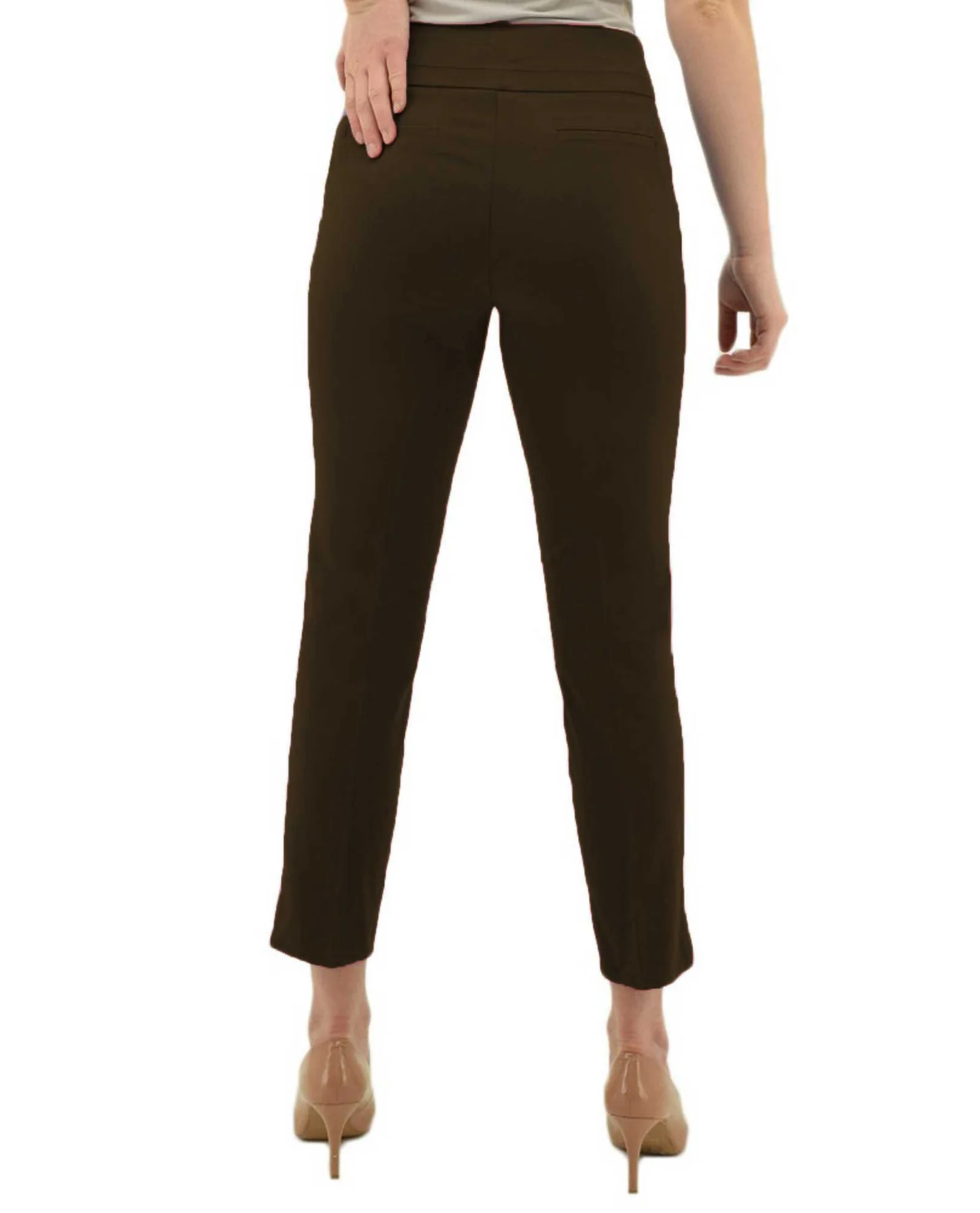 Cigarette Ankle Pant-Chocolate