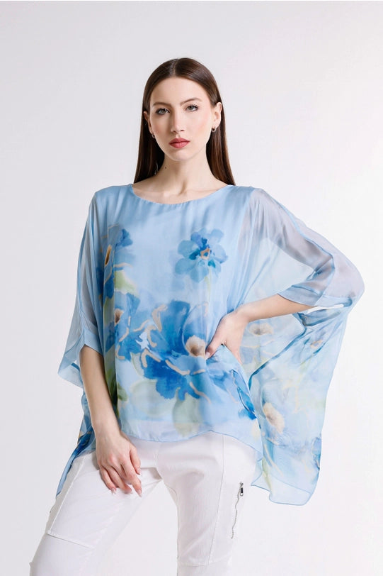 Sofia Gardenia Silk Caftan