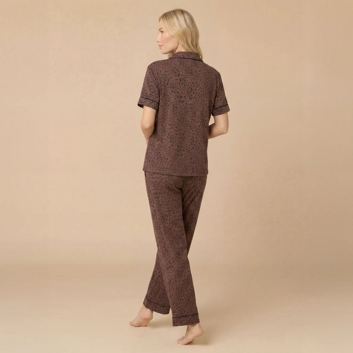 Aria Slim Notch Collar Capri PJ Set