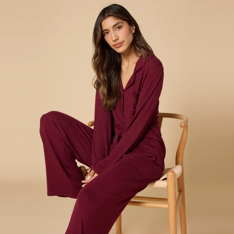 Aria Slim Notch Collar PJ Set