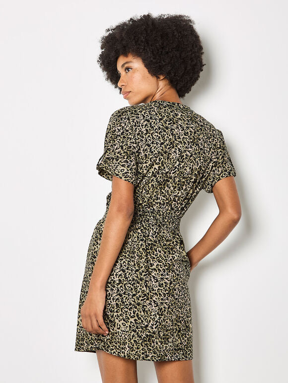 Zip Front Utility Dress