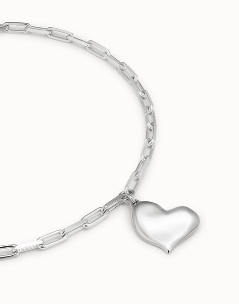 Heartbeat Necklace - Silver