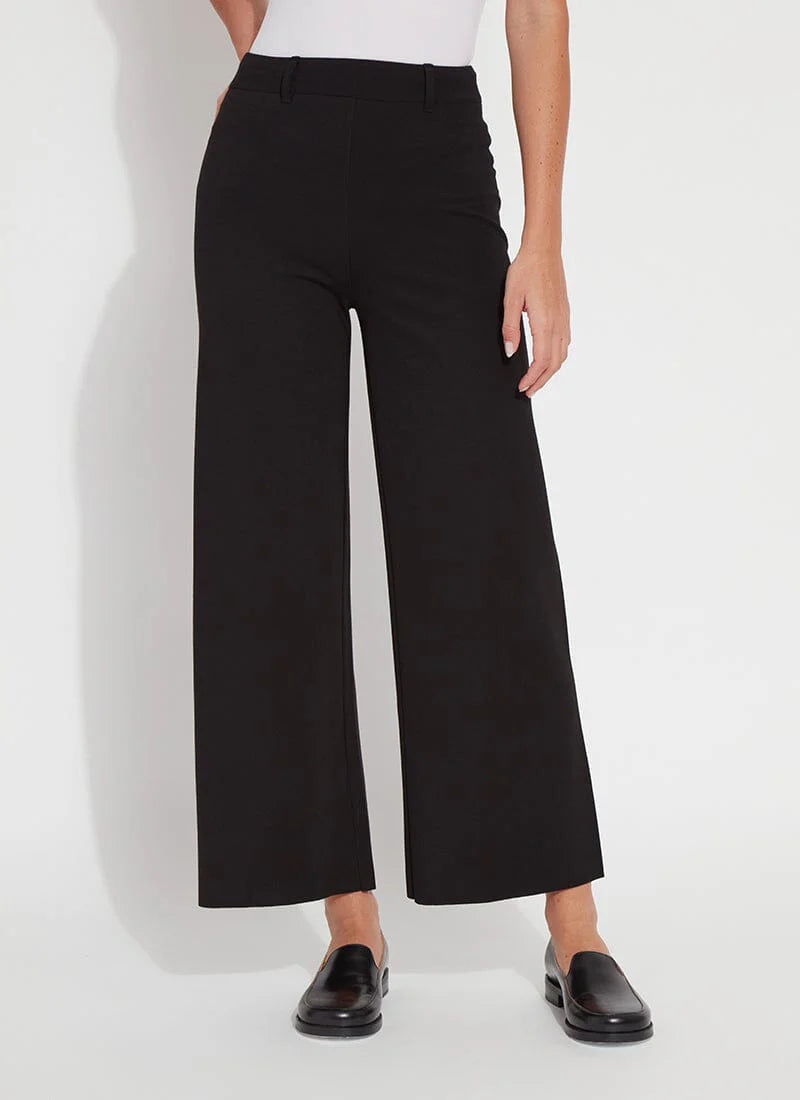 Erin Hi Waist Ponte Knit Wide Leg