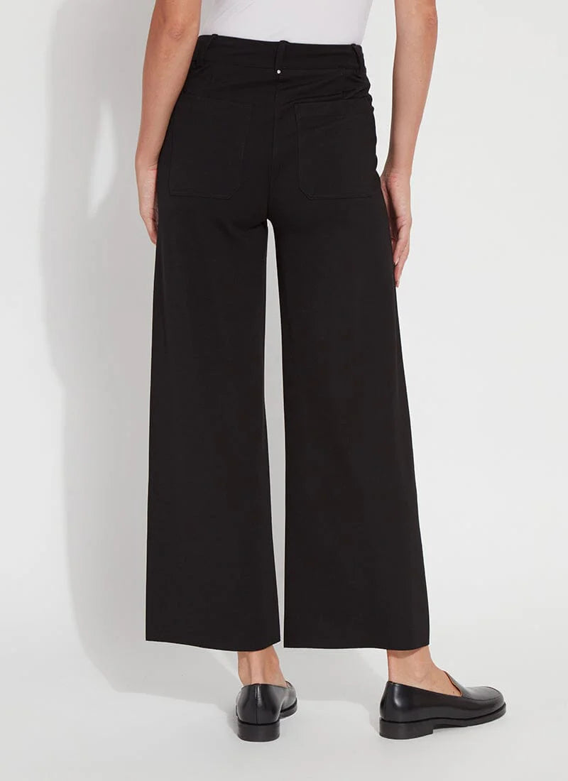 Erin Hi Waist Ponte Knit Wide Leg