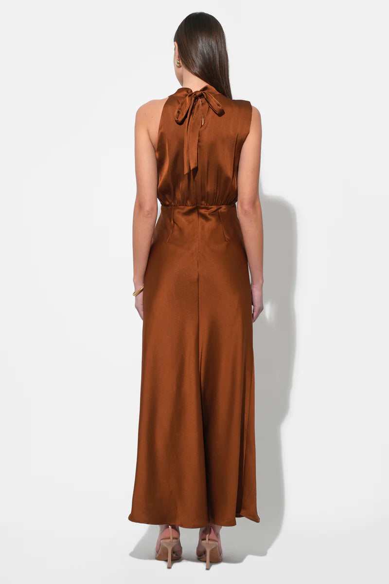 Kate Cowl Asymmetrical Maxi Dress