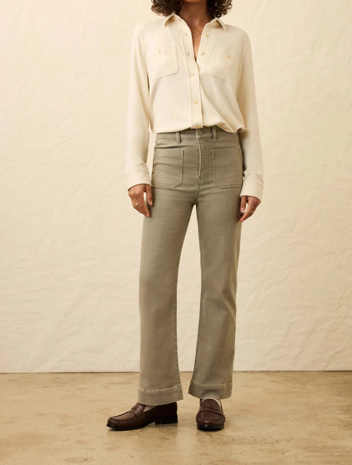 Stretch Terry Patch Pocket Ankle Pant