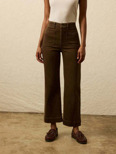 Stretch Terry Patch Pocket Ankle Pant