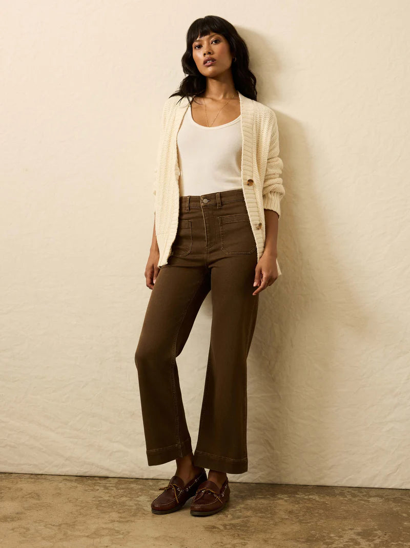 Stretch Terry Patch Pocket Ankle Pant