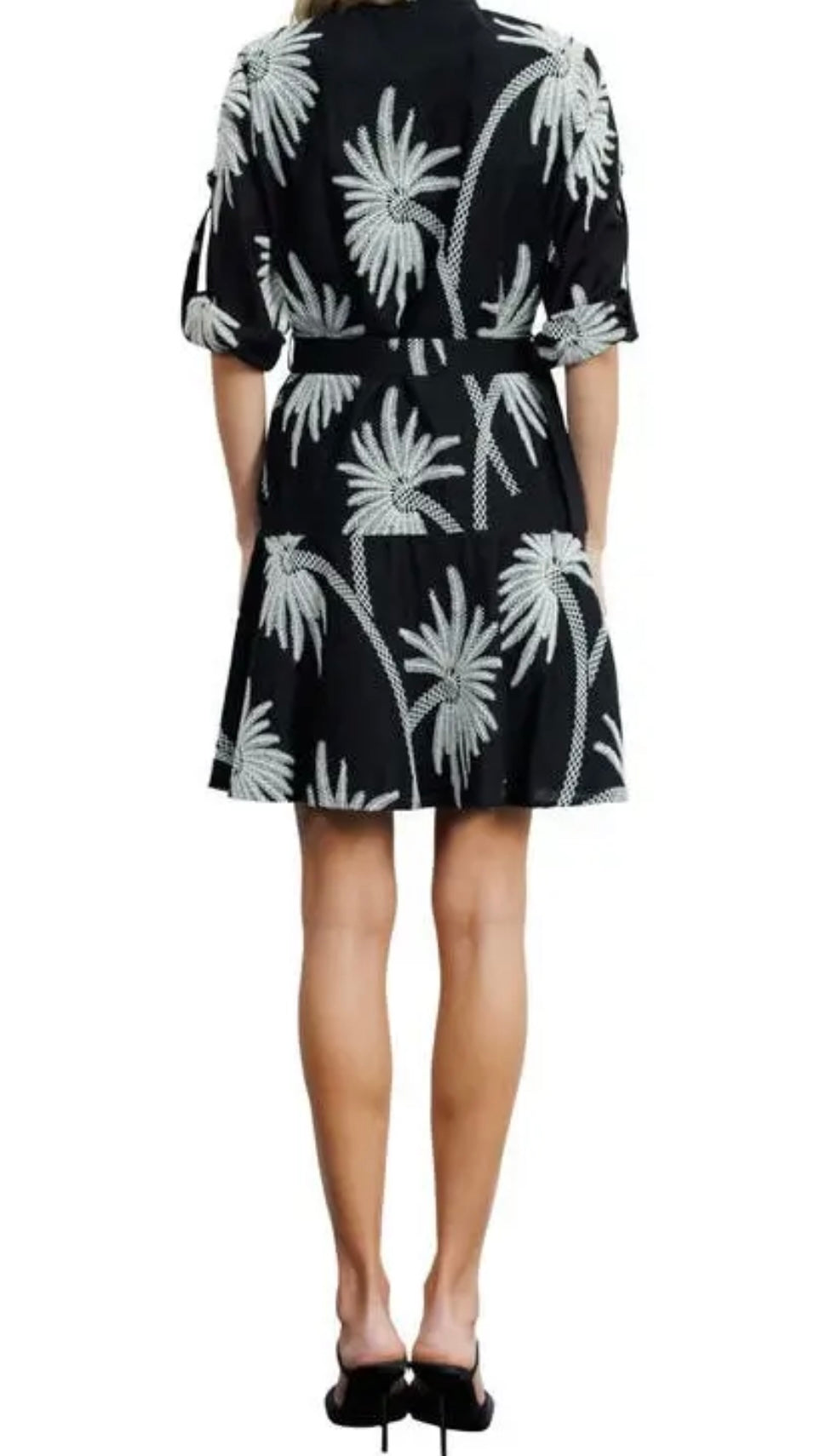 Siobhan Embroidered Mini Shirtdress