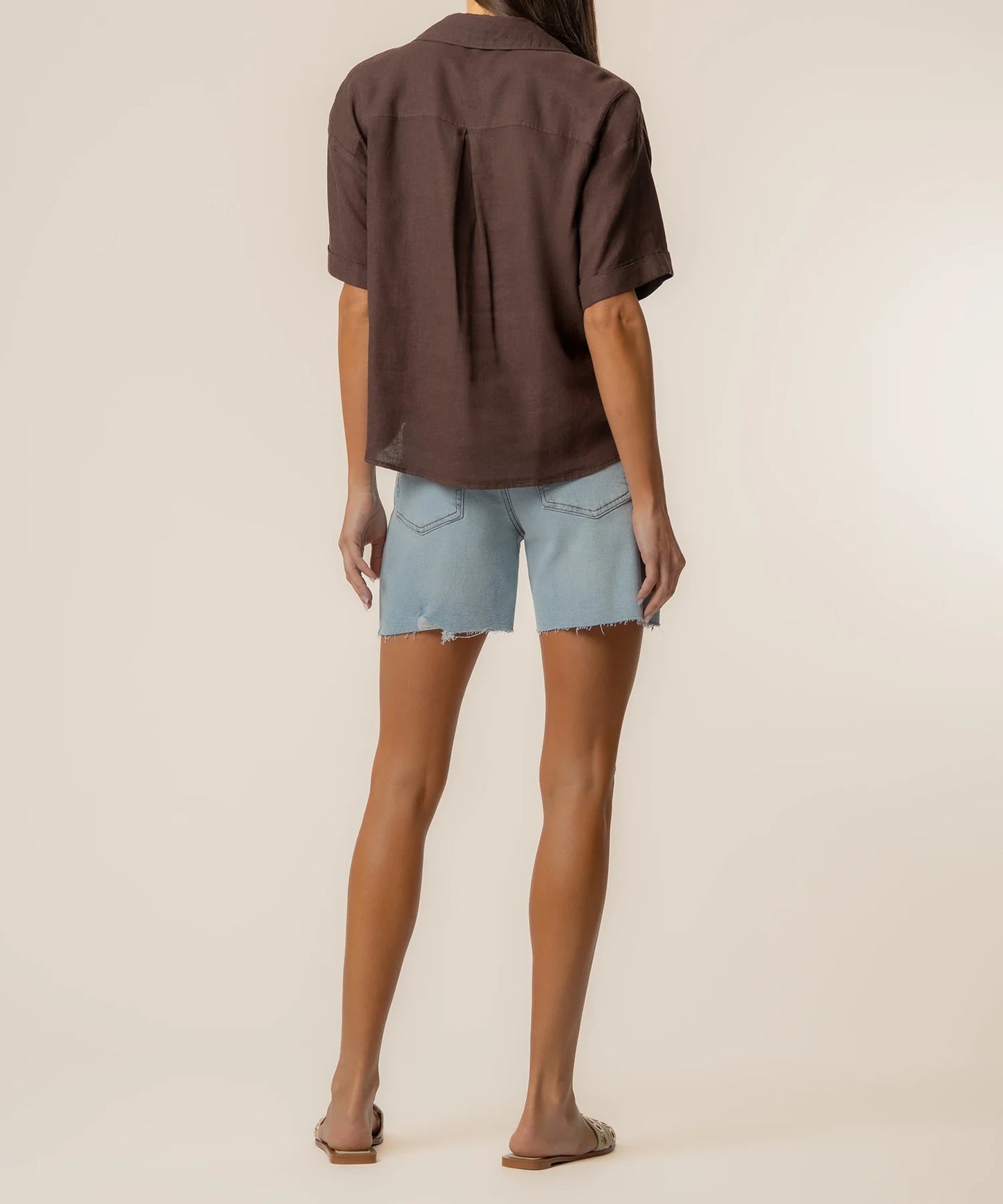 Brianna Boxy Linen Shirt