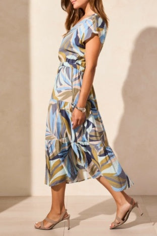 Short Sleeve Tiered Dress
