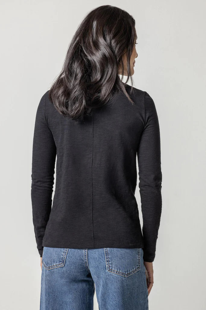 Long Sleeve Crewneck - Black