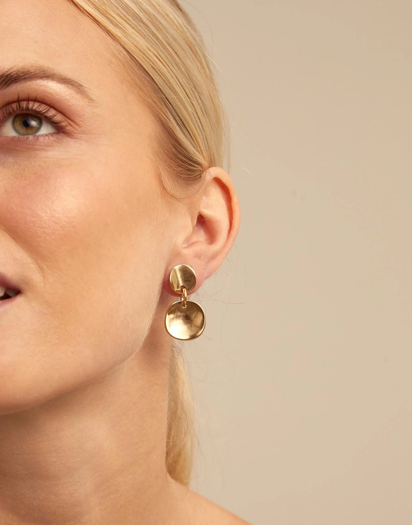 Scales Gold Earrings
