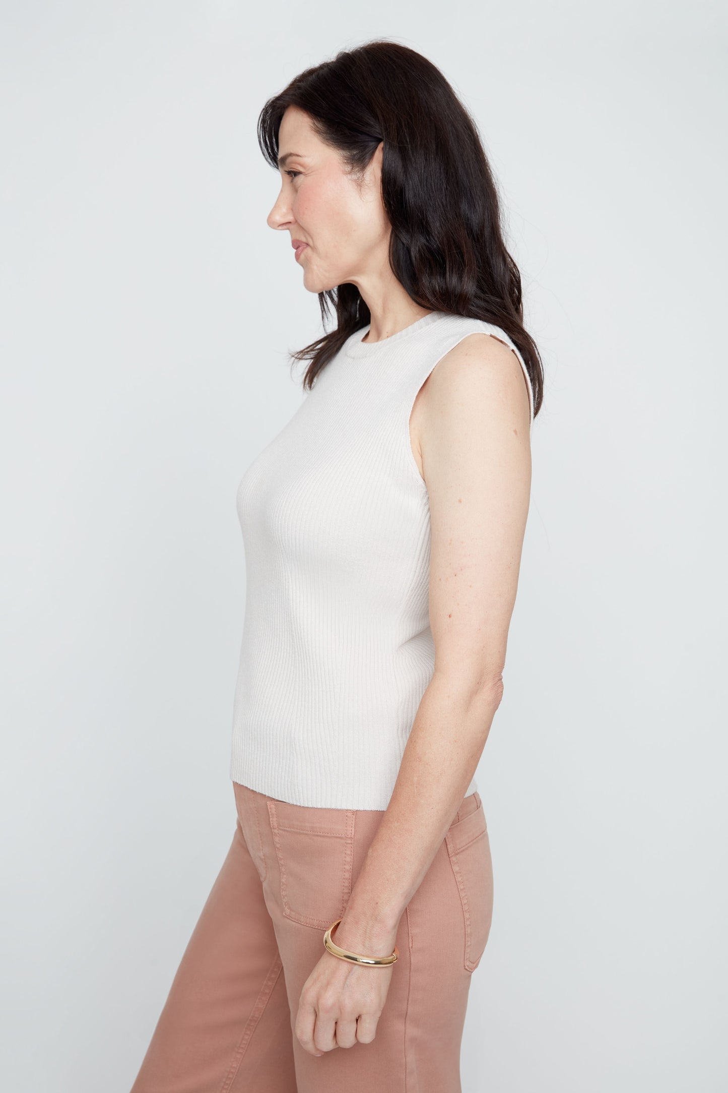 Sleeveless Knit Sweater