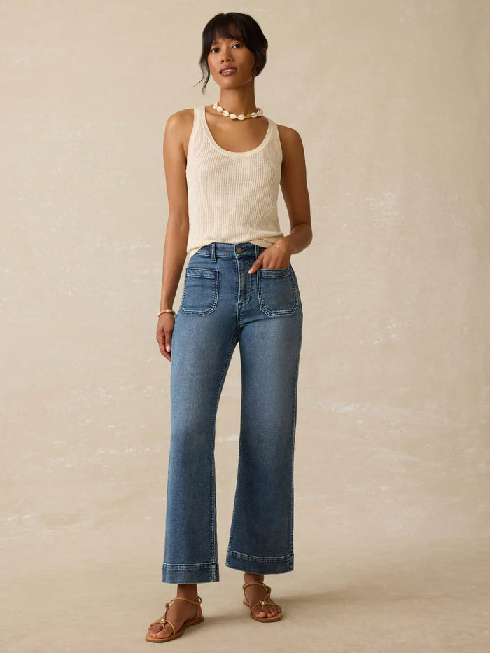 Stretch Terry Patch Pocket Ankle Pant