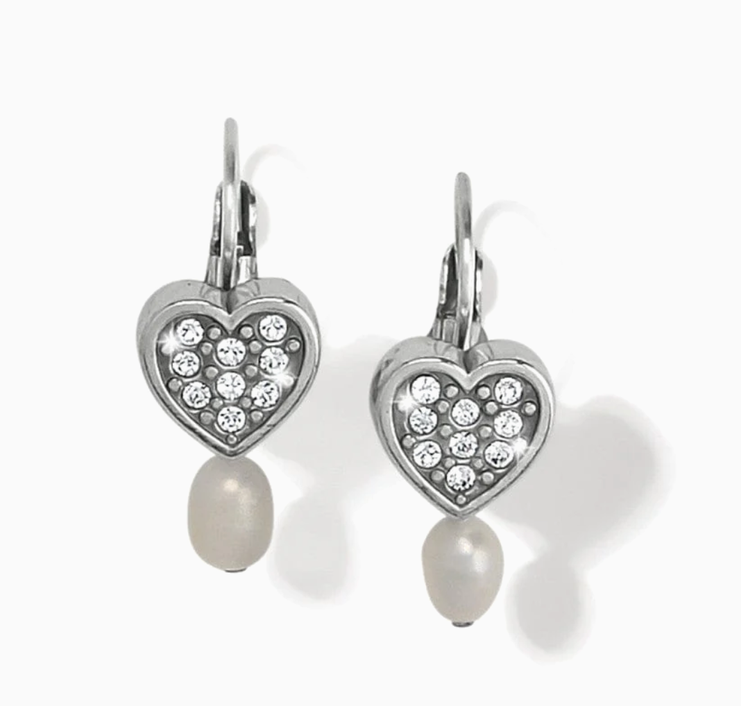 Meridian Zenith Heart Leverback Earrings