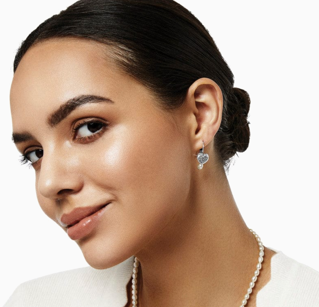 Meridian Zenith Heart Leverback Earrings