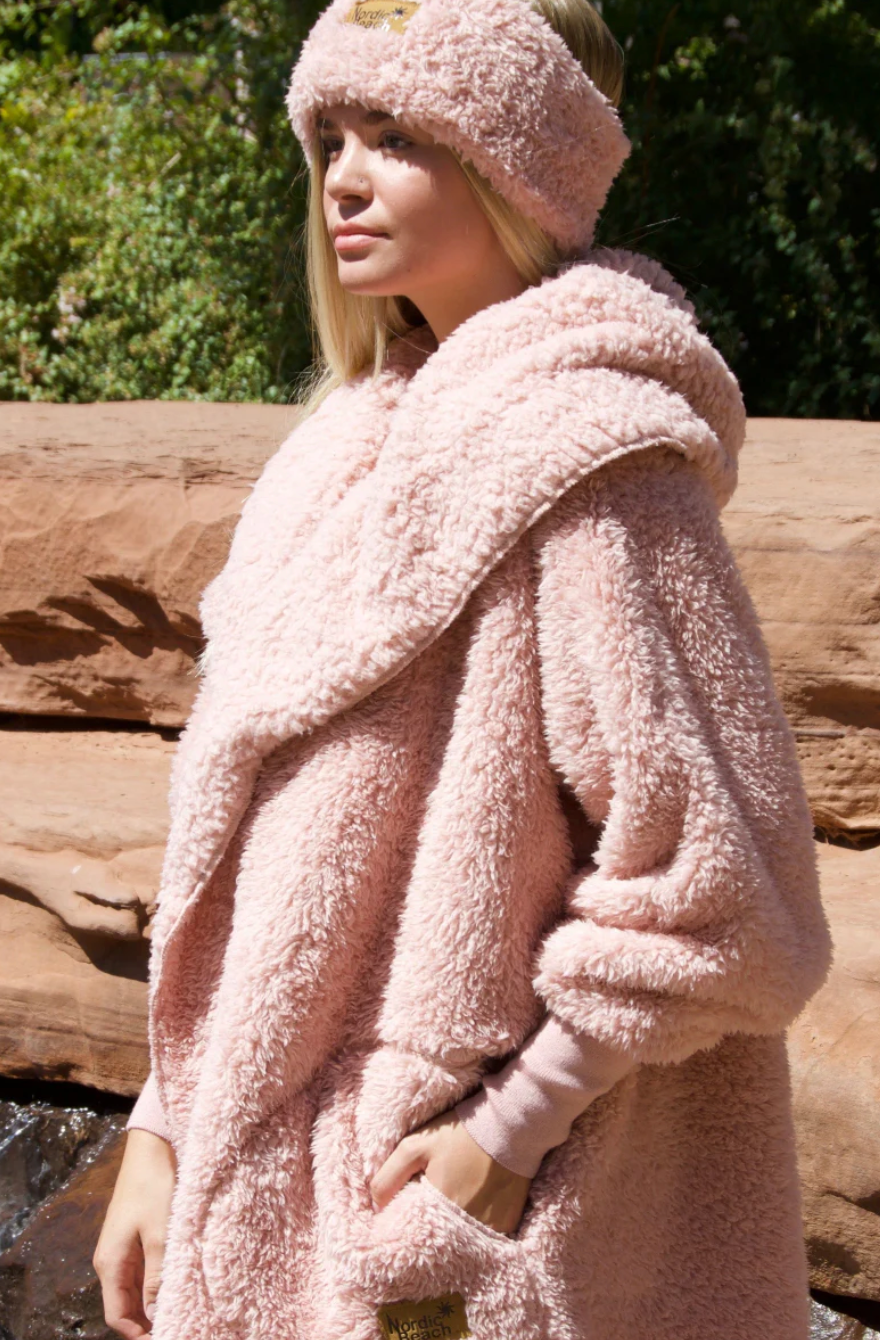 Hooded Plush Wrap LONG