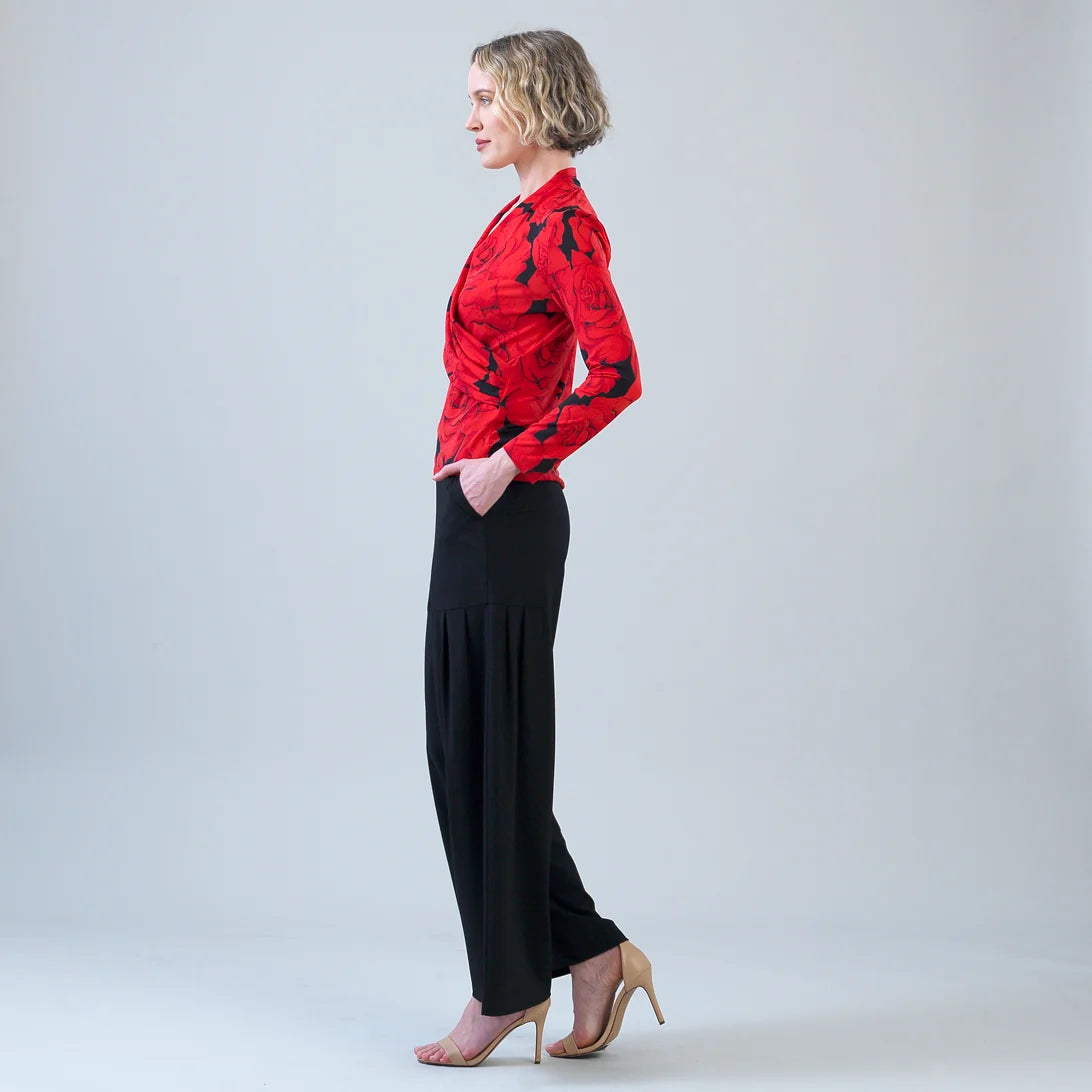 Surplice Crossover Top