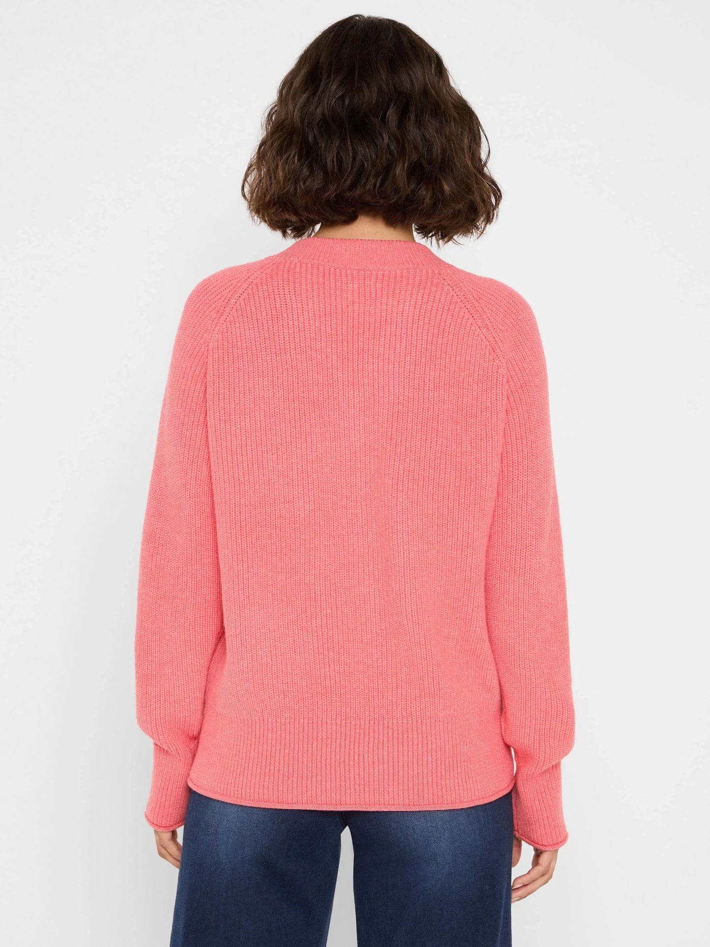 V-Neck Shaker Stitch Sweater