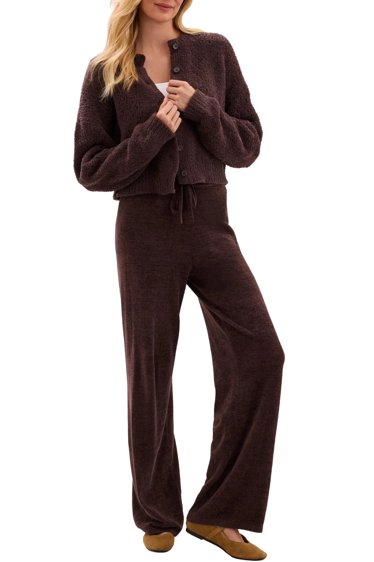 CozyChic Ultra Lite Pointelle Cropped Cardigan