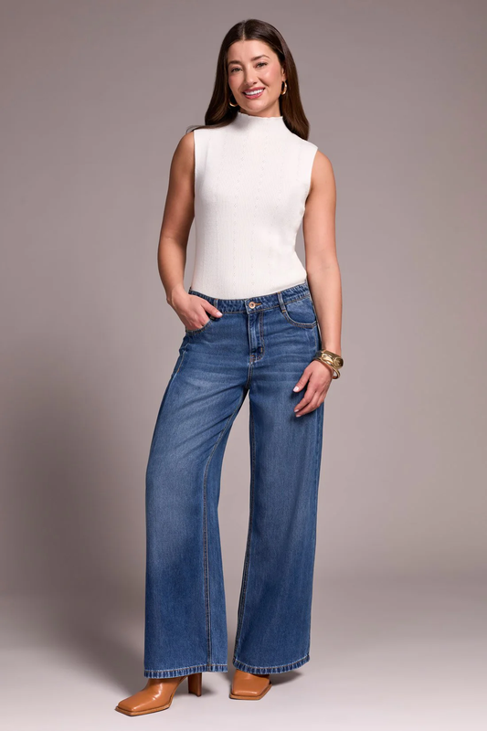 Audrey Pleated Wide Le gJeans