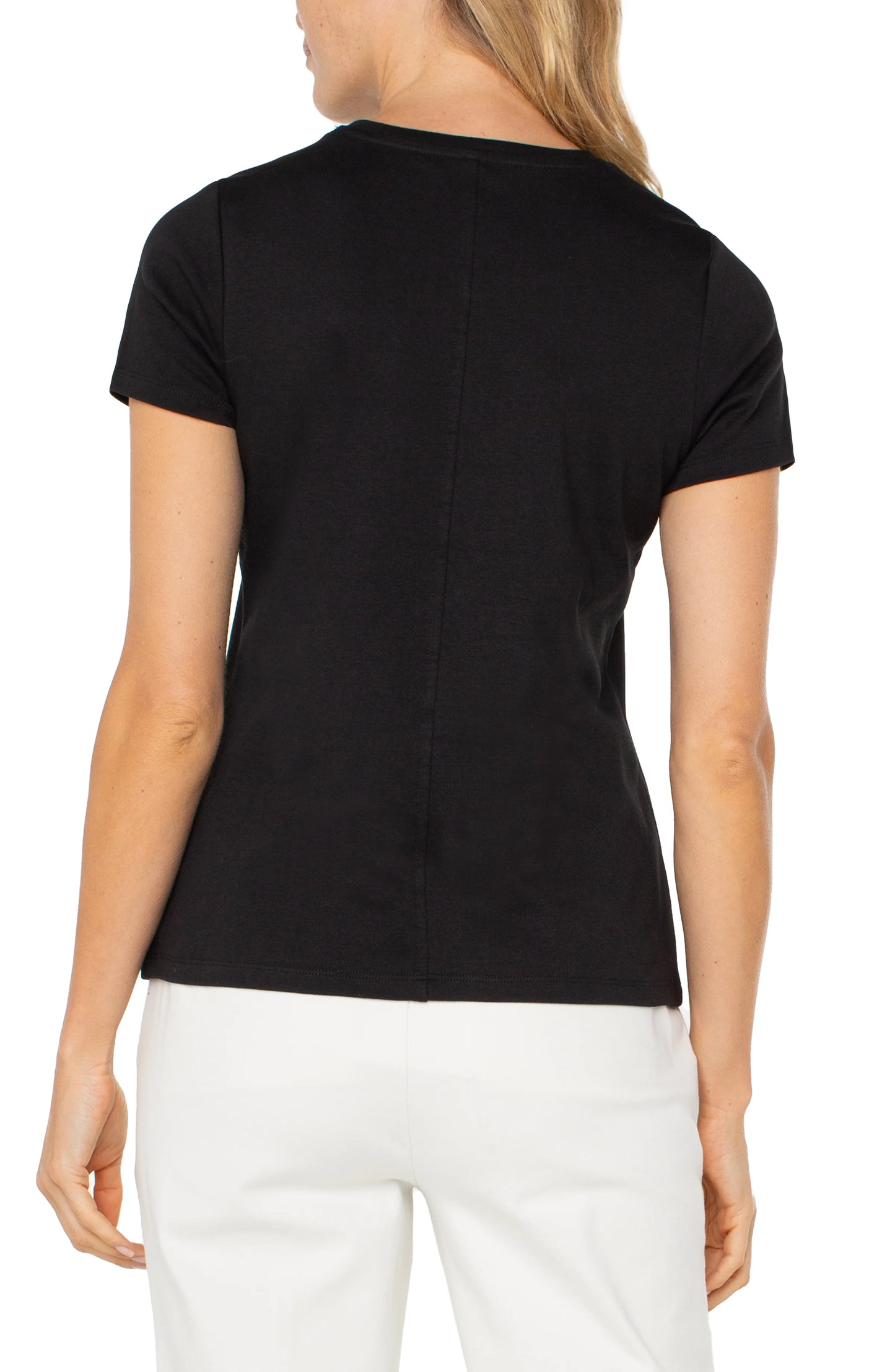 Short Sleeve Crew Neck Top