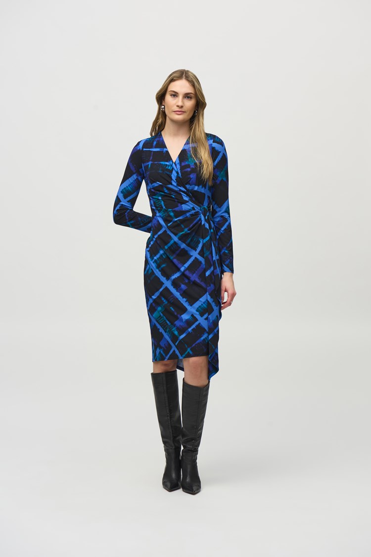 Print Wrap Dress