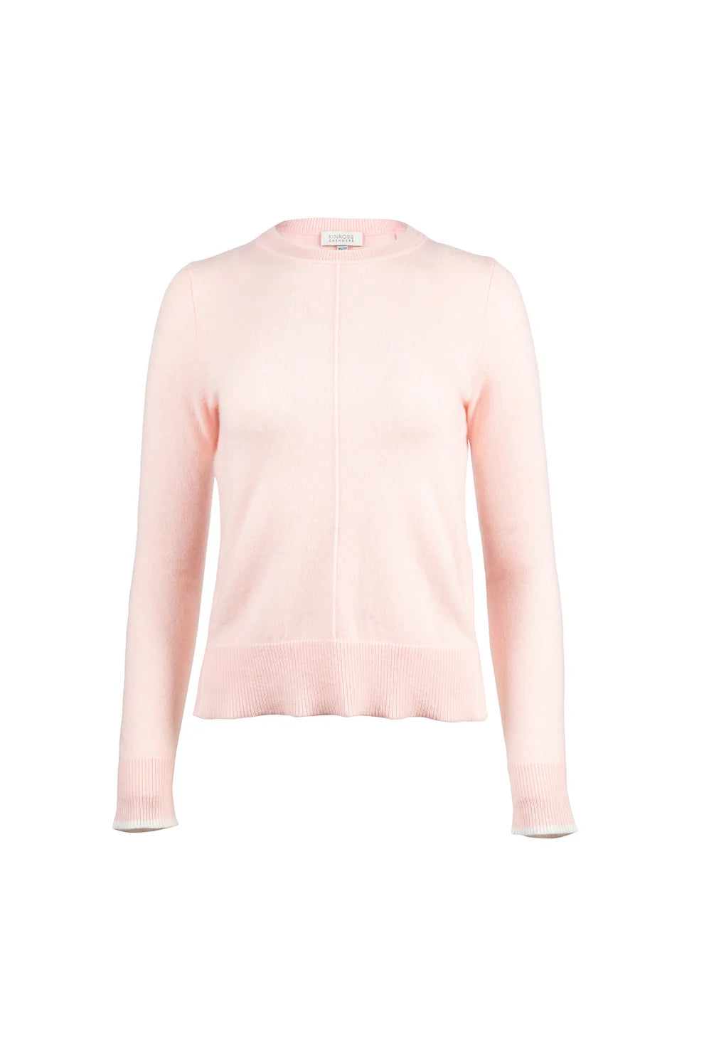 Cashmere Tipped Crew Neck Sweater