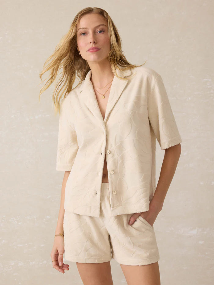 Cabana Towel Terry Camp Shirt