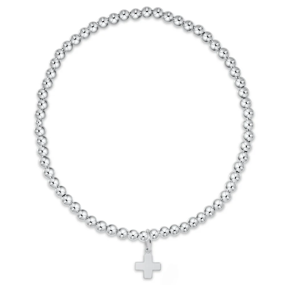 Classic Sterling 3mm Bead - Signature Cross