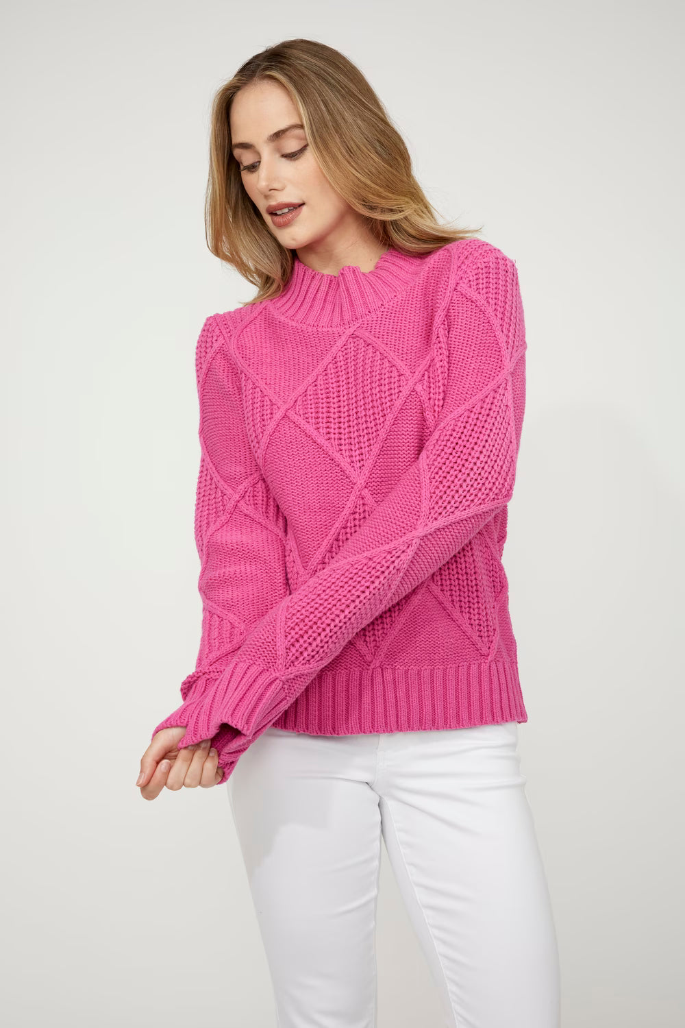 Knit Cable Pullover Sweater