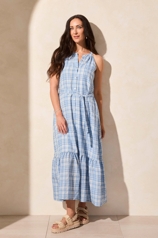 Button Down Halter Dress